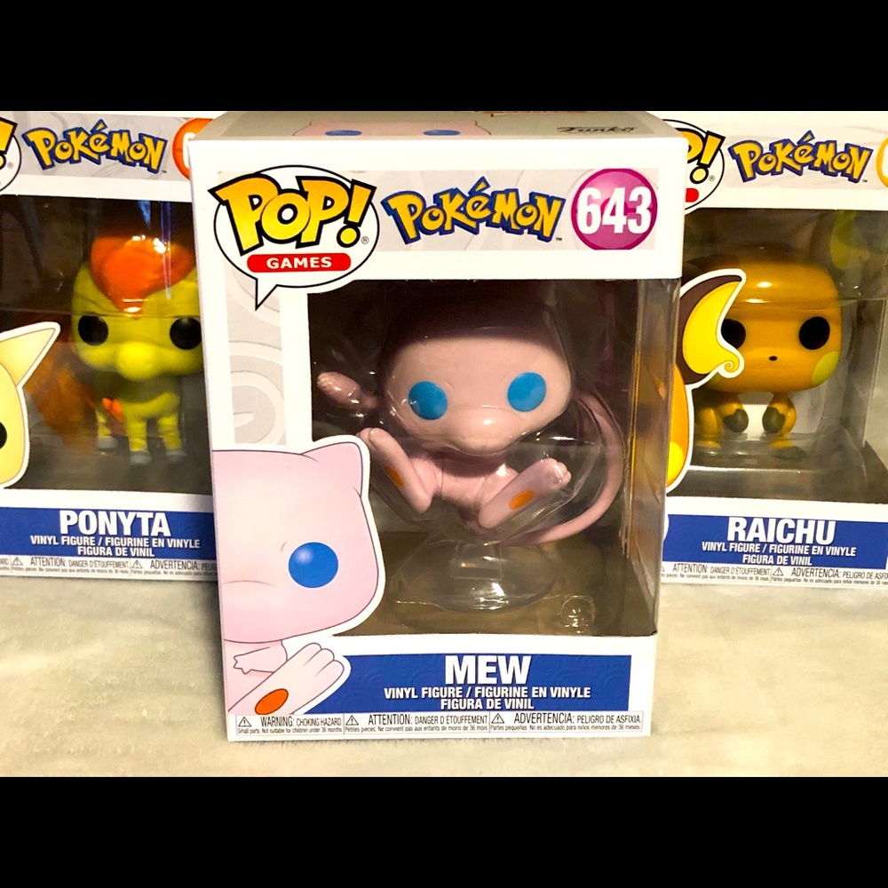 Pokémon Pop funko mew raichu ponyta 643 644 645